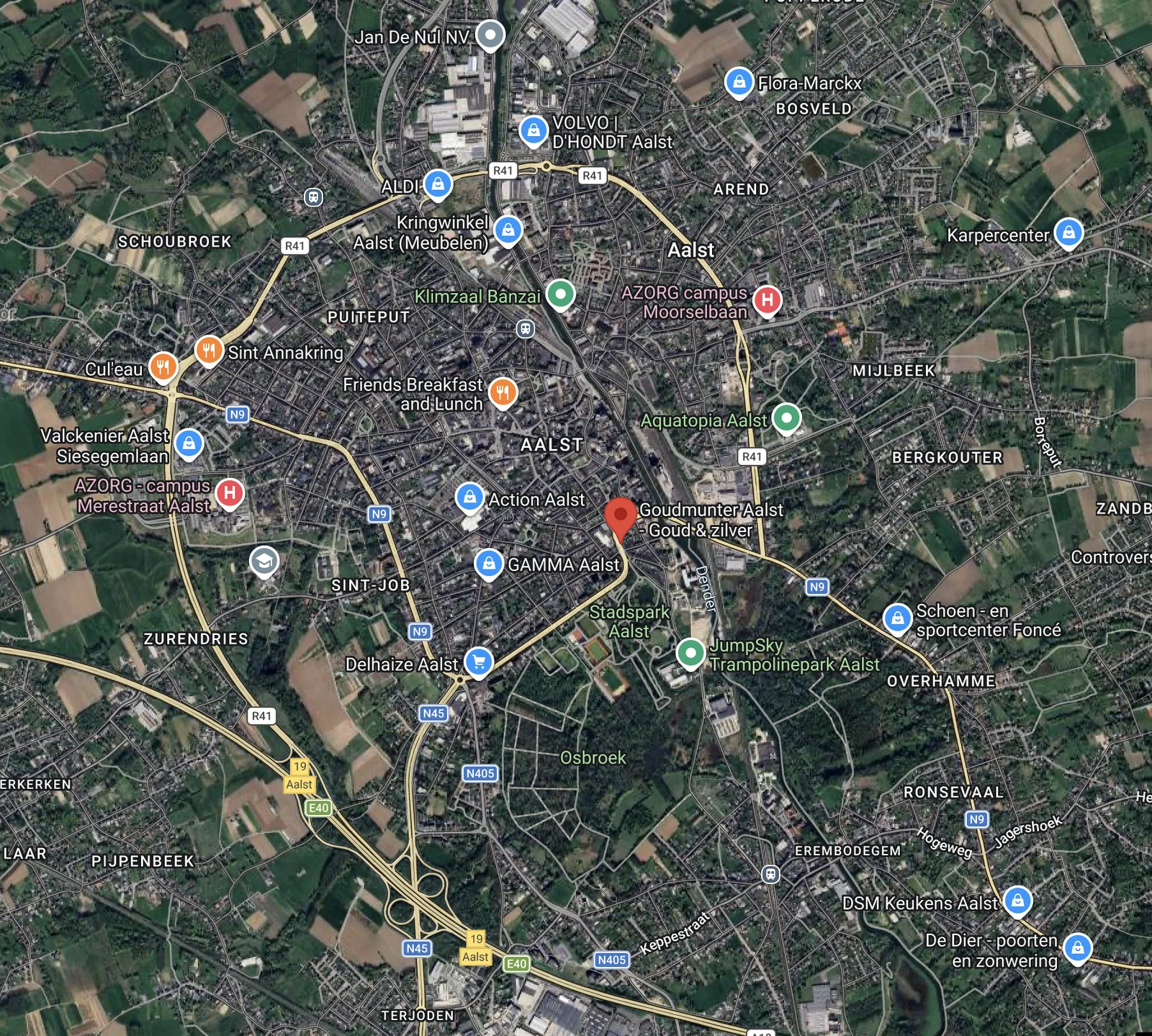 Map of Goudmunter, Roeselare