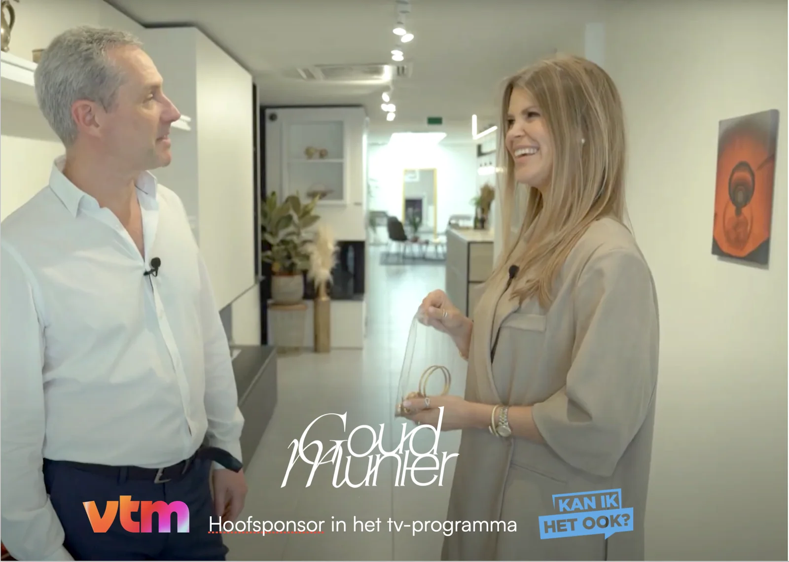 "Goudmunter" on TV-VTM—I can do that too
