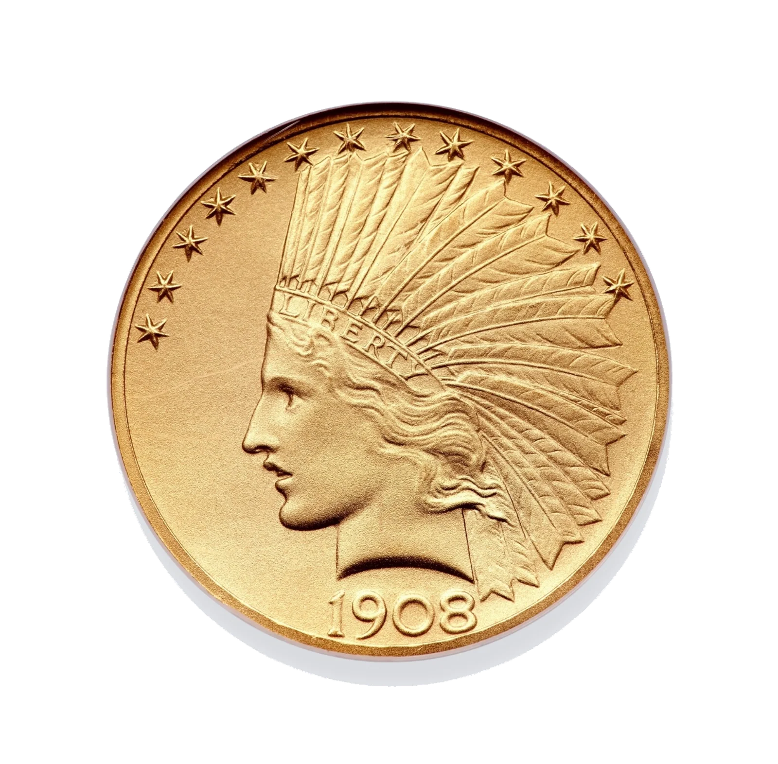 Pièce de 10 dollars à l'effigie d'un Indien