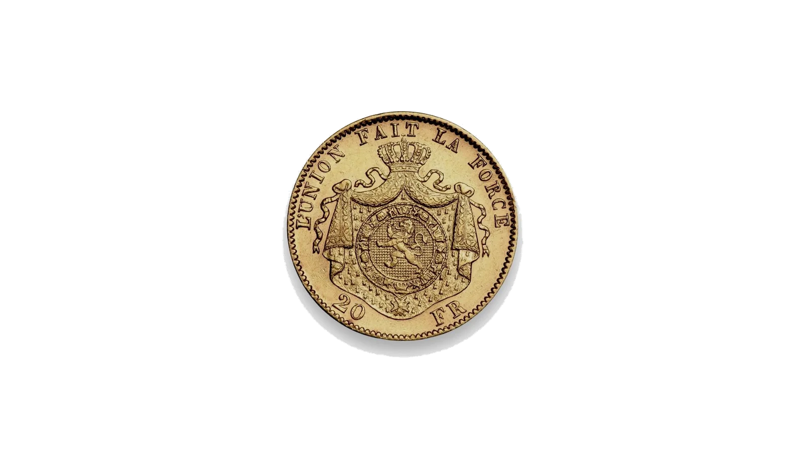Gold 20-Franc Leopold Coin