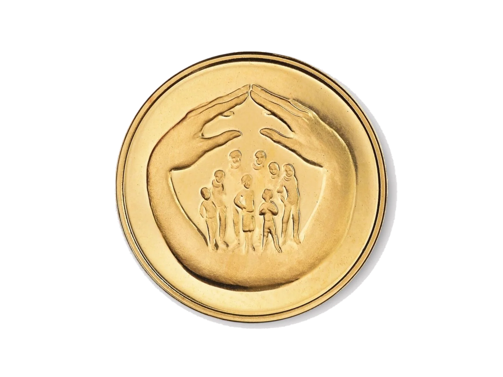 Revers de la pièce d'or Fabiola