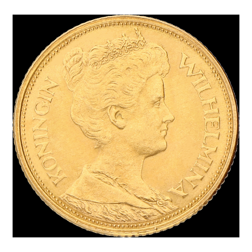Gouden vijfje Wilhelmina Hermelijnen Mantel