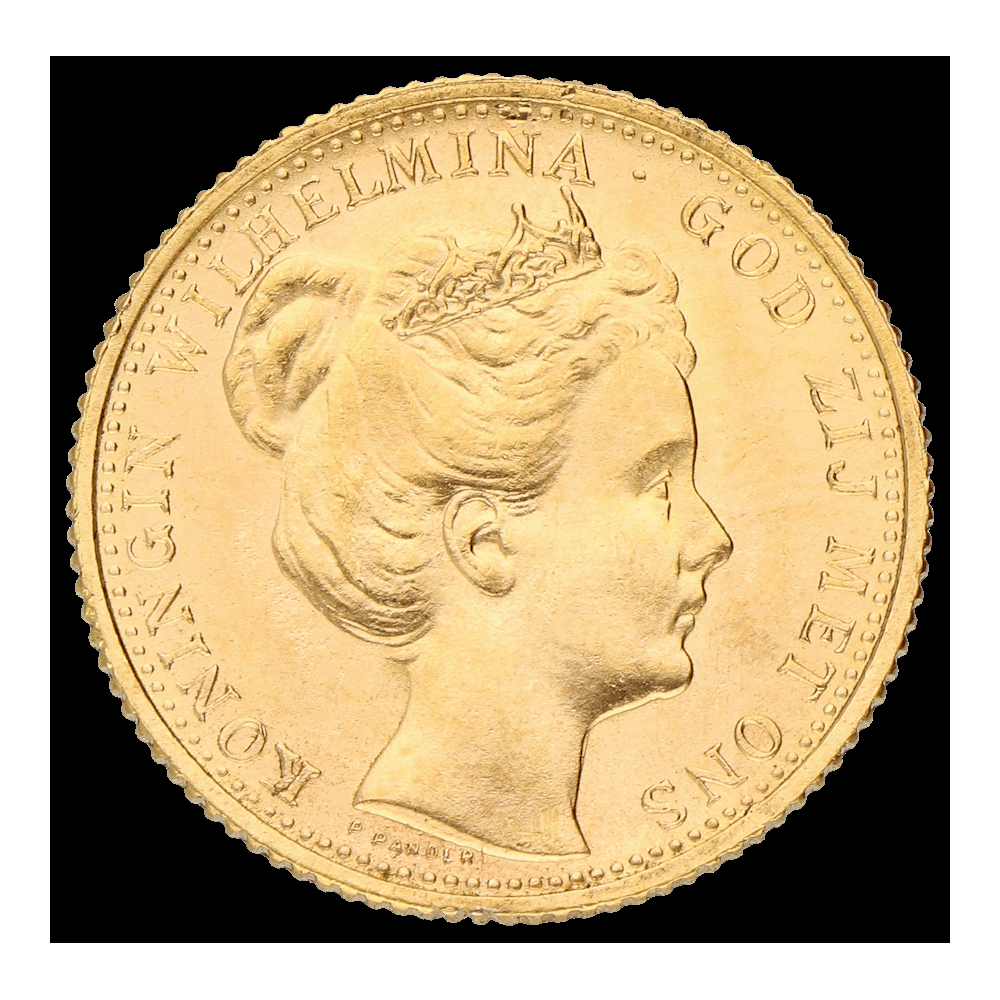 Gouden tientje Wilhelmina Kroningsjaar
