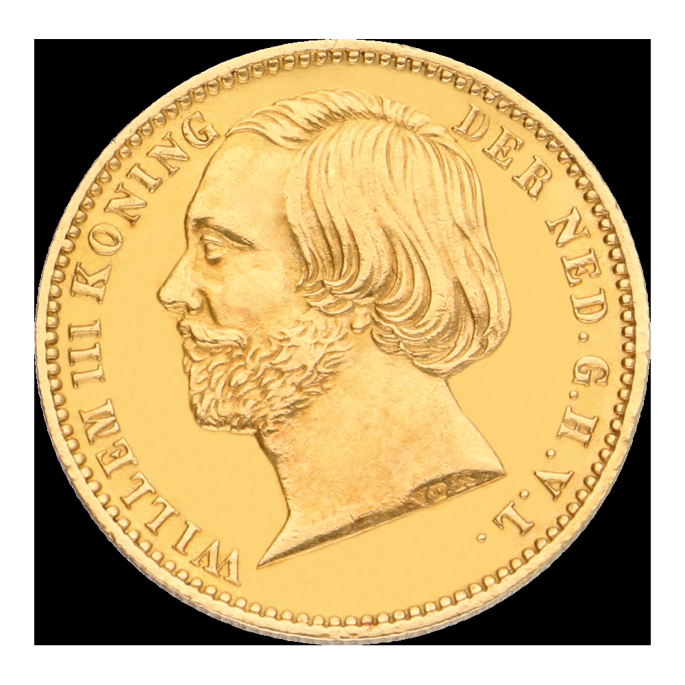 Gouden tientje Willem III negotie
