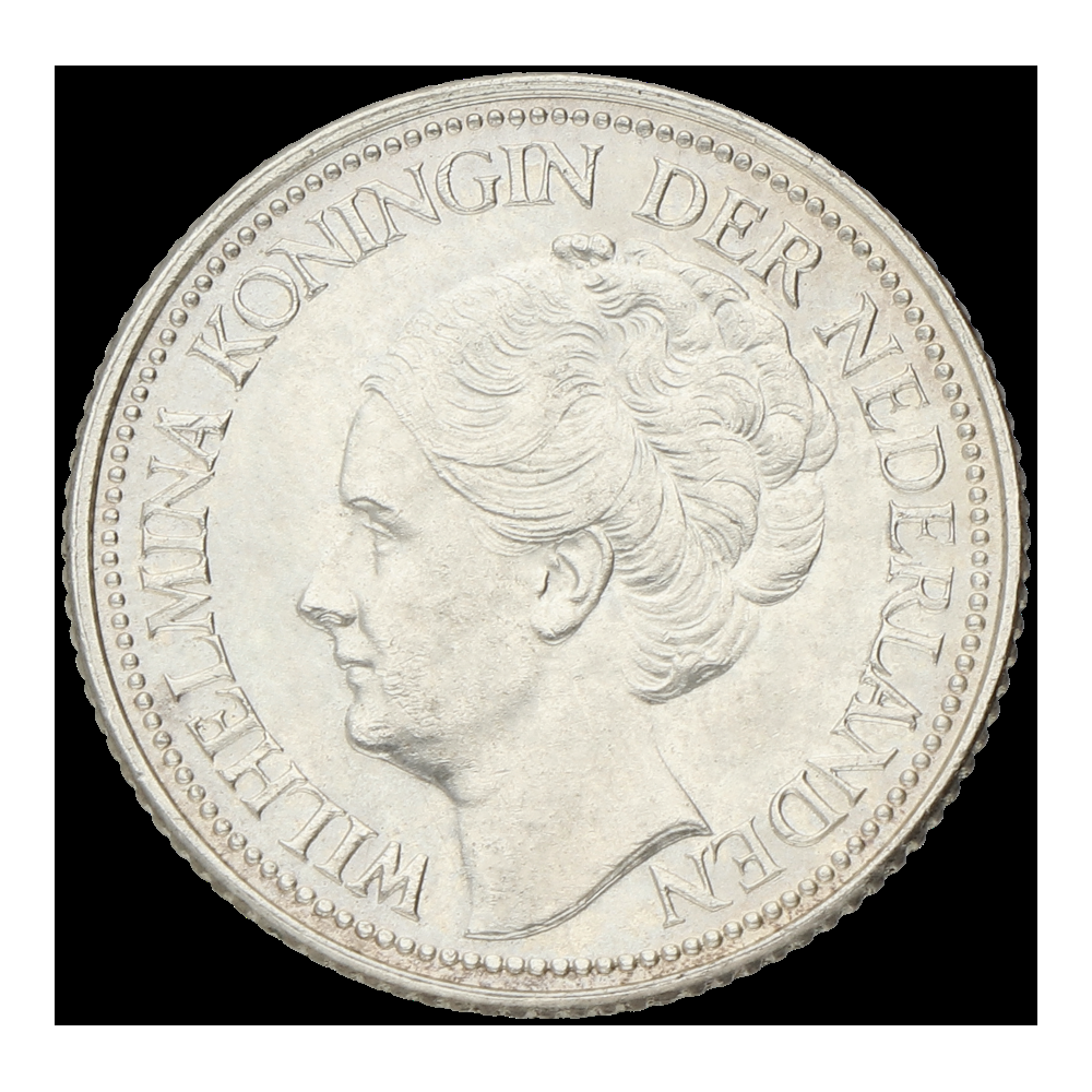25 cent Wilhelmina Opgestoken haar