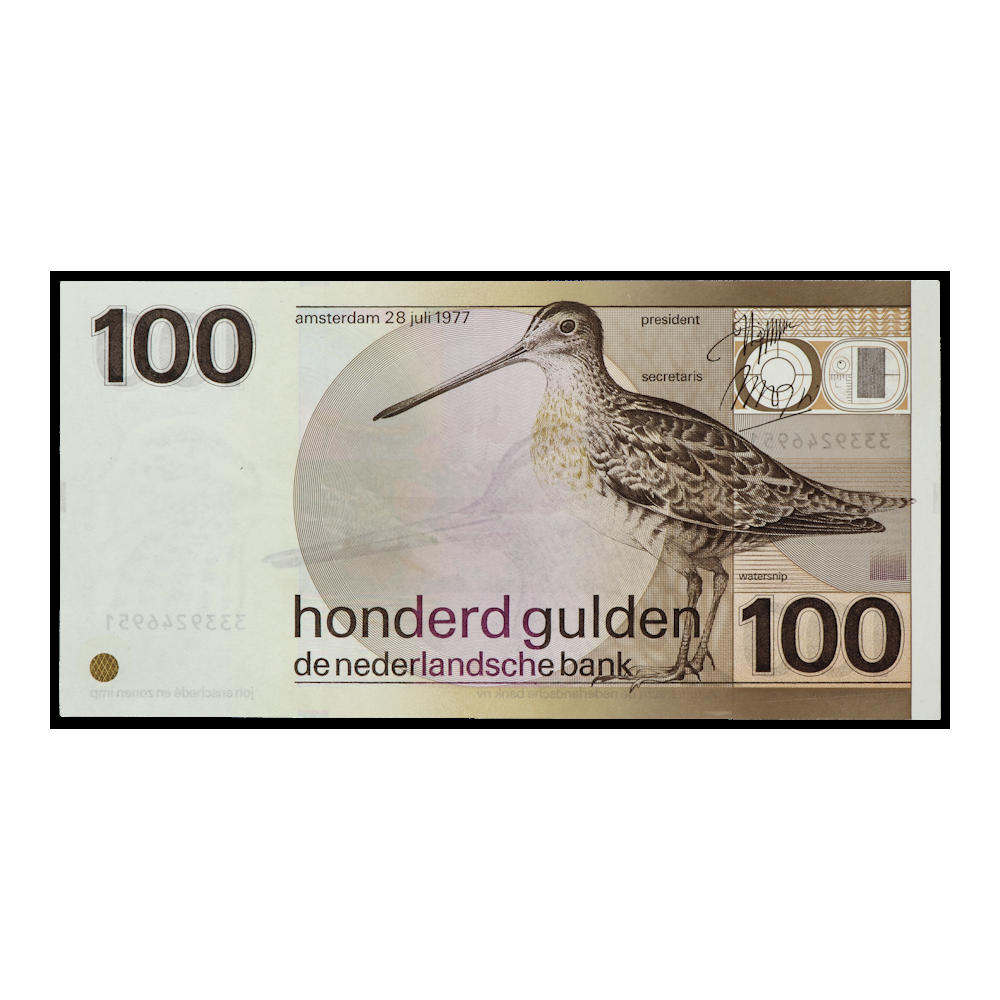 100 gulden 1977 Snip
