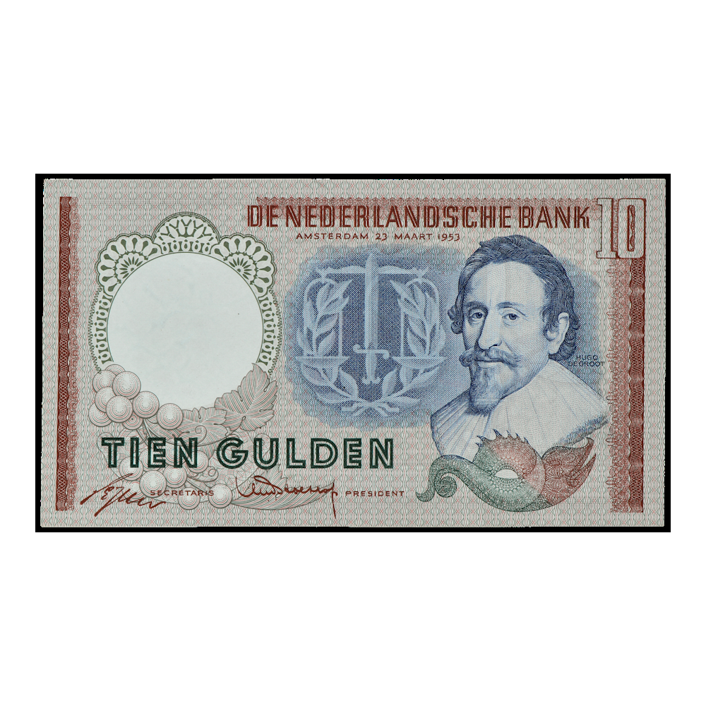 10 gulden 1953 Hugo de Groot