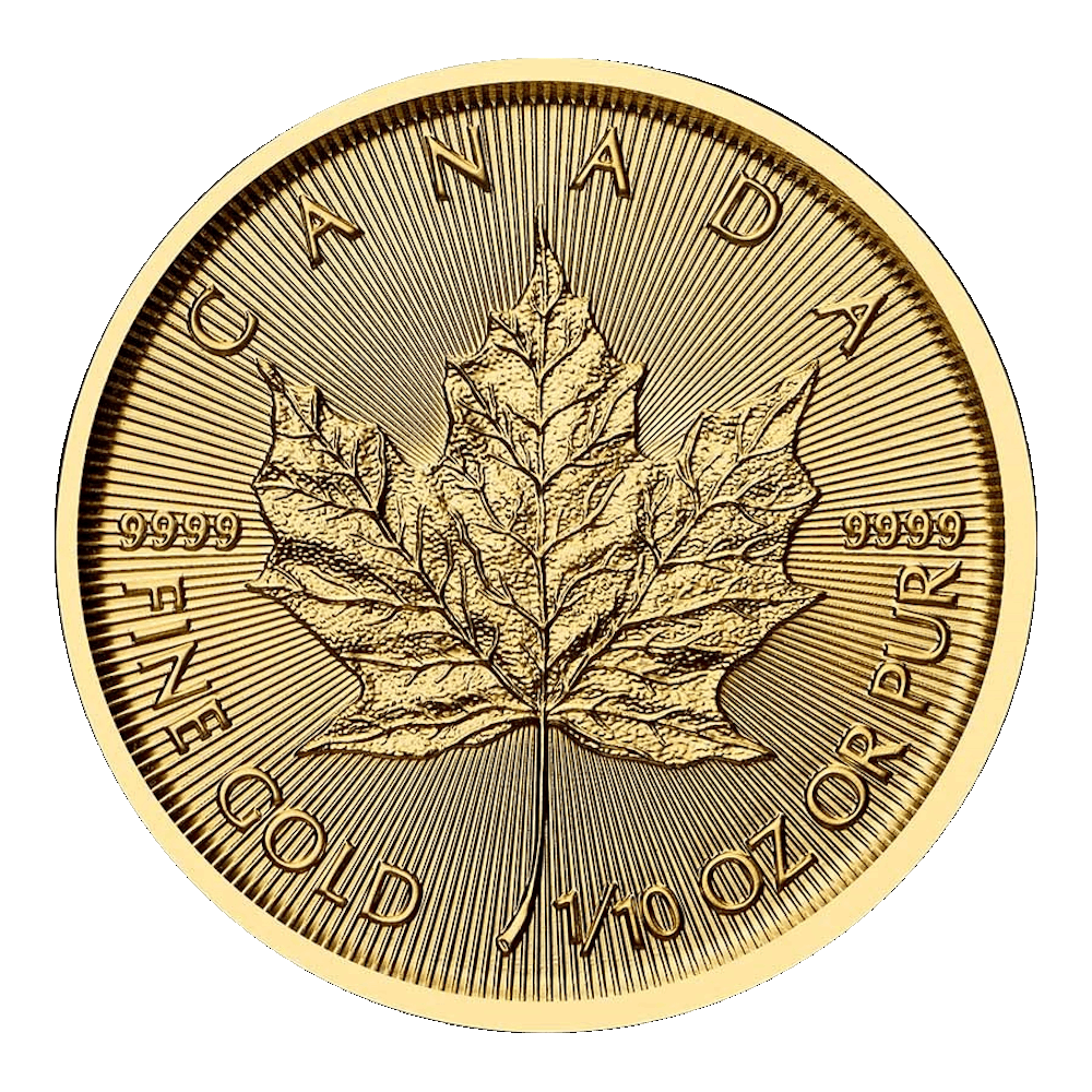Gouden Maple Leaf 1/10 OZ