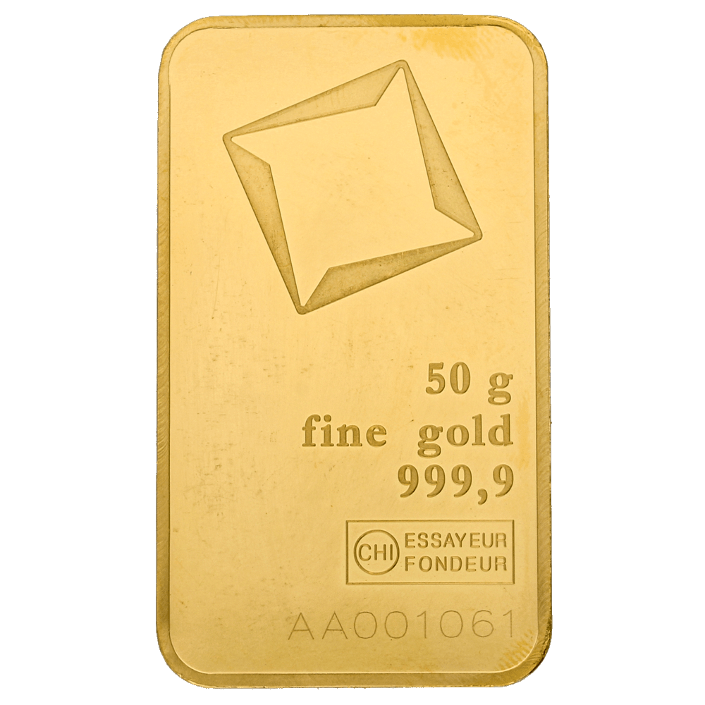 Goudbaar 50 gram diverse producenten